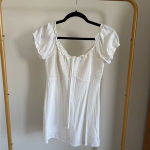 Altar'd State White Smocked Blouse